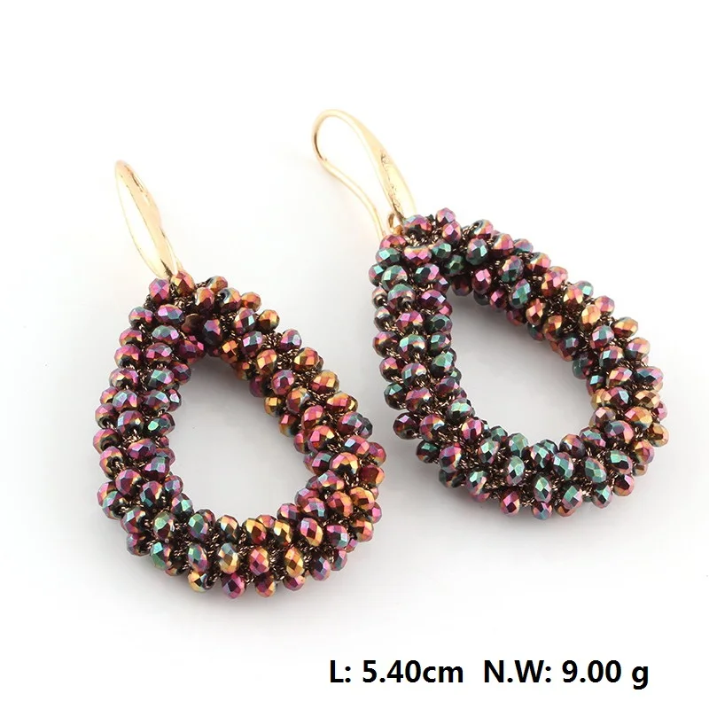 Earrings for woman Purple AB