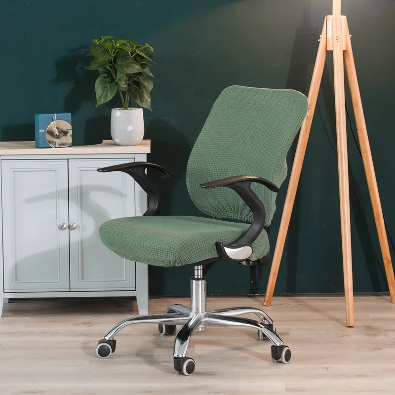 Чехол для офисного компьютерного кресла из спандекса, чехол для офисного кресла с защитой от пыли, универсальный твердый чехол для кресла - Цвет: 02