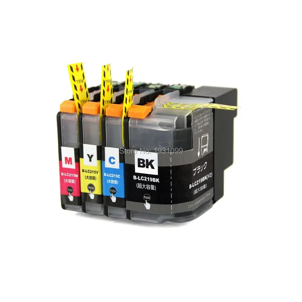 

1SET for Brother LC219 LC215 ink cartridge LC 219 215 for brother DCP-J4220N-B/W MFC-J4720N MFC-J5620CDW J5720CDW J5820DW