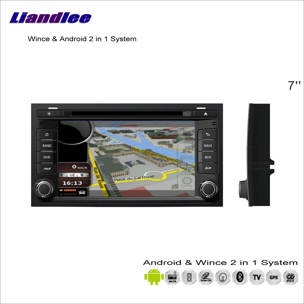 Clearance Liandlee Car Android Multimedia System For SEAT Leon MK3 2012~2014 - Radio CD DVD Player GPS Navigation Audio Video S160 System 0