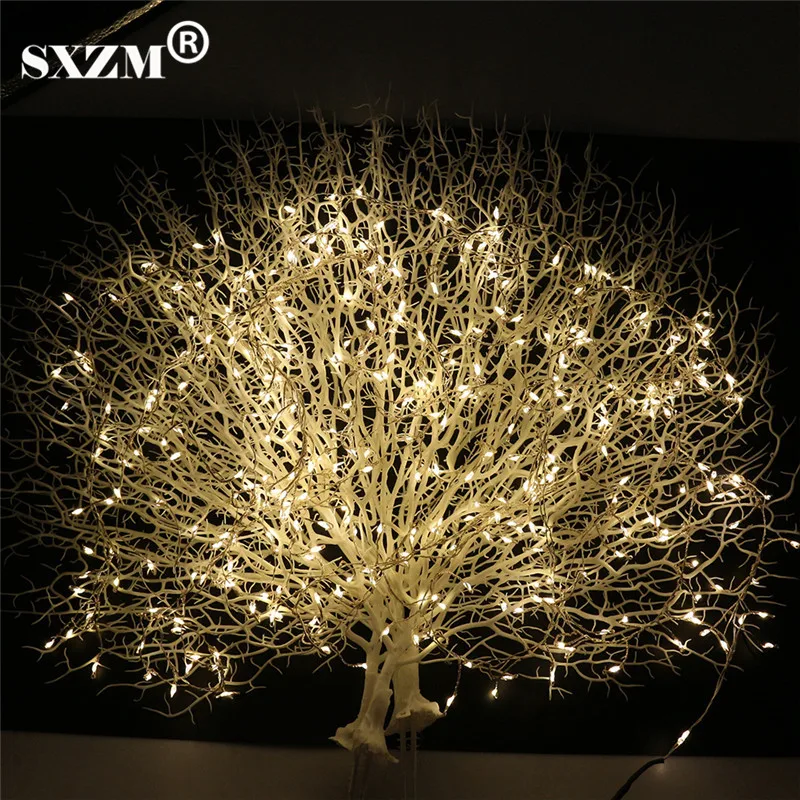 

DC12V 1.5M 400leds Firecracker String Lights power adapter 24Key remote controller Starry Light Decoration Xmas Party