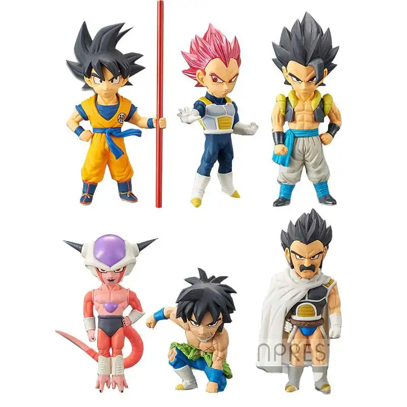 

6pcs Movie Dragon Ball Super Gogeta Vegata Frieza World Collectable Figure WCF Vol.1 Brinquedos Figurals Model Gift