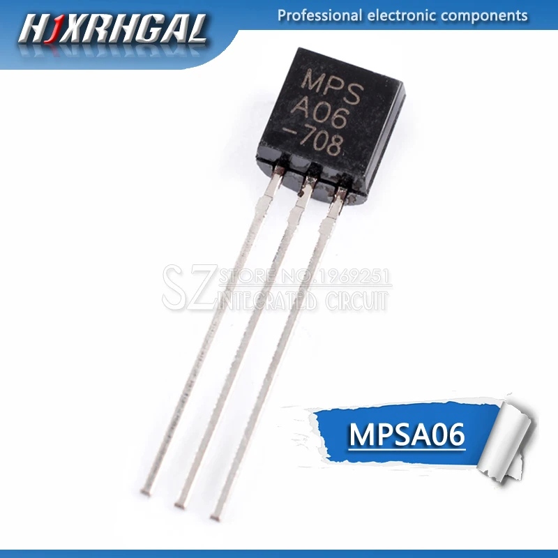 

50PCS MPSA06 A06 TO-92 TO92 Triode Wholesale Electronic HJXRHGAL