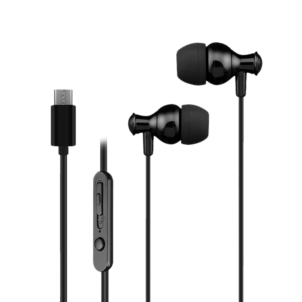USB Type c In Ear Wired Earphone Headset USB C Earphone Earbuds In line