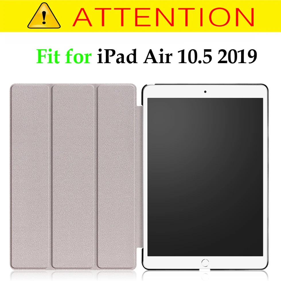 Тонкий чехол Funda для iPad Air 3 10,5 из искусственной кожи, Умный Магнитный защитный чехол-подставка для iPad Air 10,5 чехол