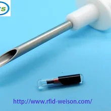 10 шт./лот шприц для животных) 2*12 мм 134,2 кГц чип Stanard ISO EM4305 для дизайна домашних животных