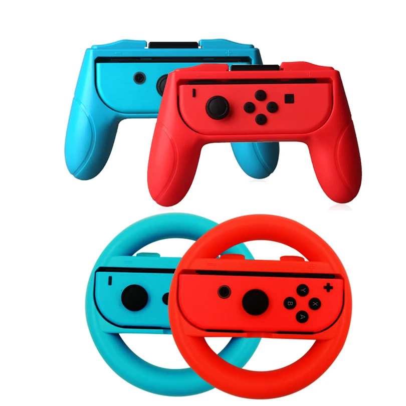 

2 pieces/set Steering Wheel or Game Controller Handle Kit for Nintendo Switch Joy Con