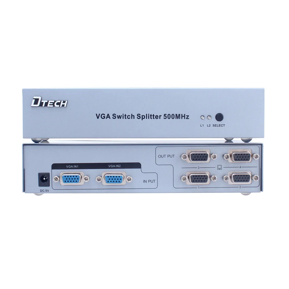 

DT-7039 VGA switch splitter two into four out VGA HD switcher VGA HD switcher
