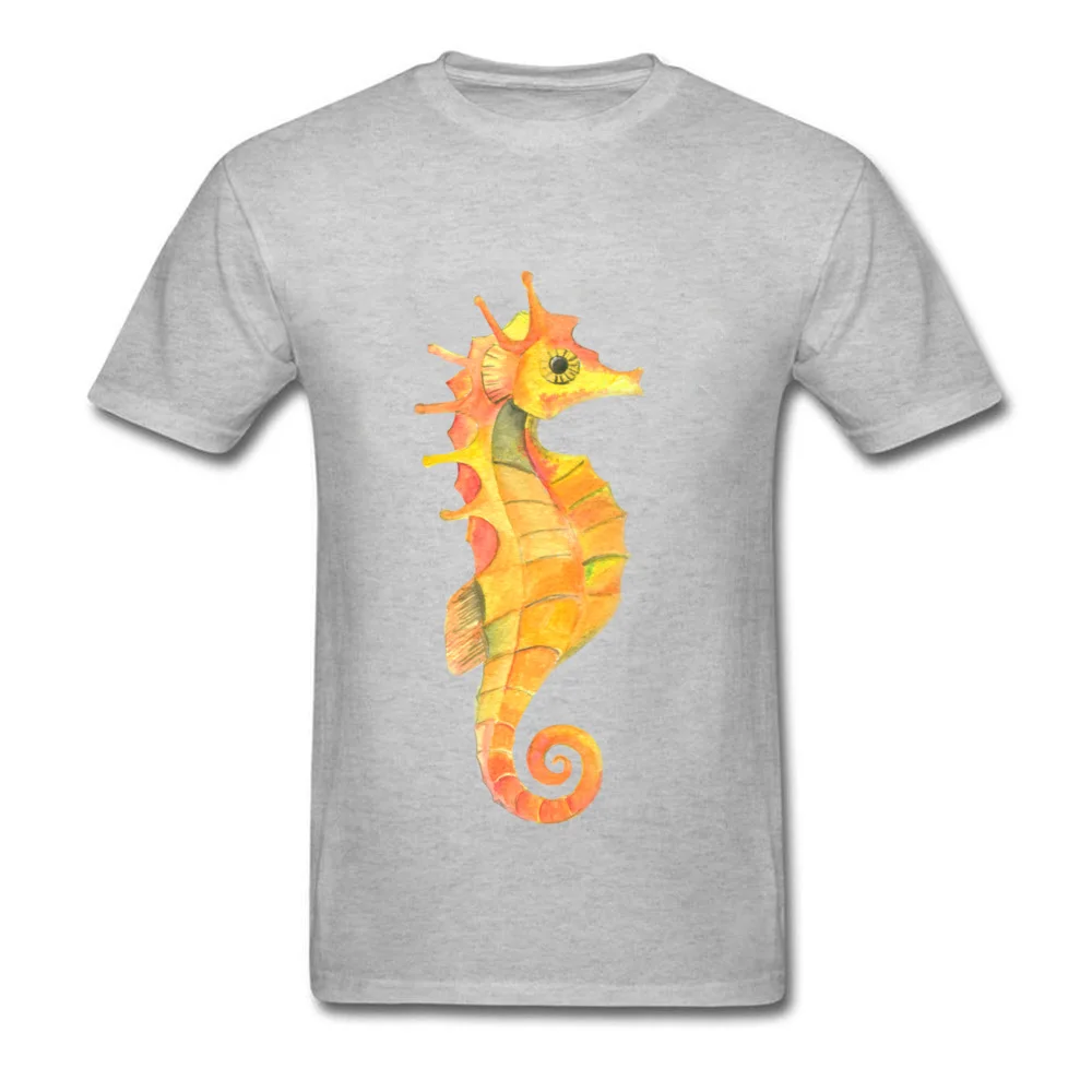 Yellow Seahorse (Hippocampus)_grey