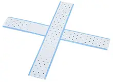 Walker Extenda-Bond Plus Double-Sided Tape Tabs with Breathing Holes Blue Liner Adhesive for Lace Front Wigs/Toupees 10pcs/lot