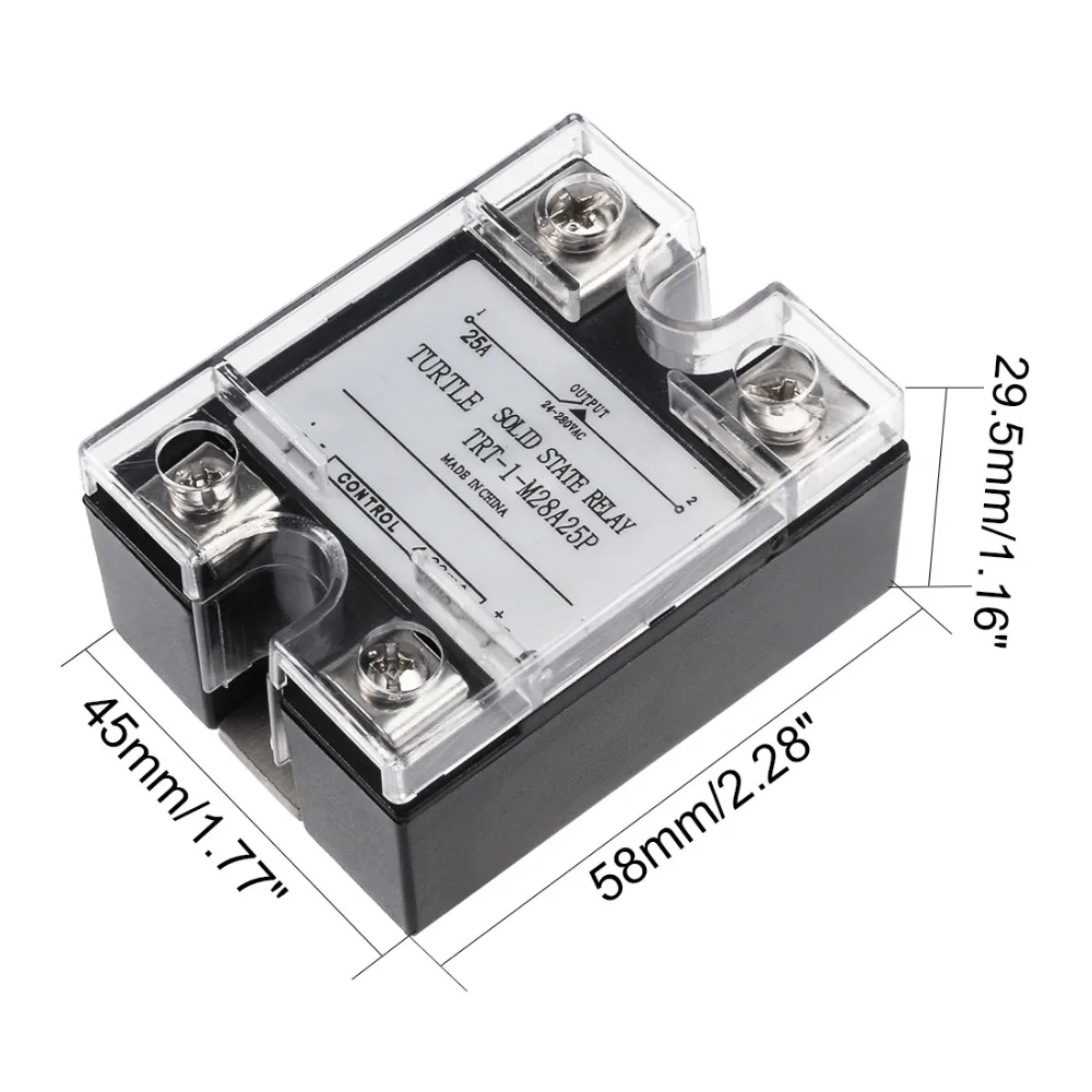 

Uxcell 4-20mA Input AC 24-280V 25/40A Output DC 3/4-32V to DC 24-220/480V 40/80A Single Phase Solid State Relay Module