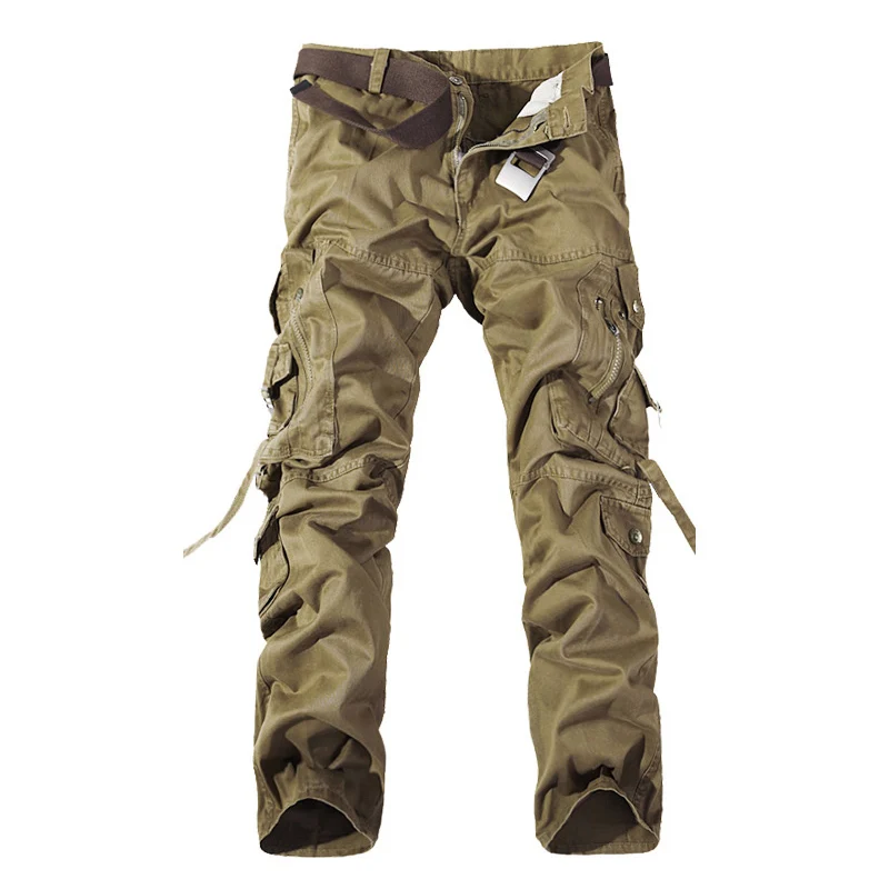 En Ligne Top qualité hommes militaire camo cargo pantalon loisirs coton pantalon cmbat camouflage salopette 28 40 AYG69