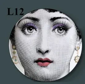 Изысканное Украшение Artesanato Fornasetti Рукоделие украшение керамика Hogar Manualidades Fornasetti тарелка фарфоровые настенные тарелки - Цвет: L