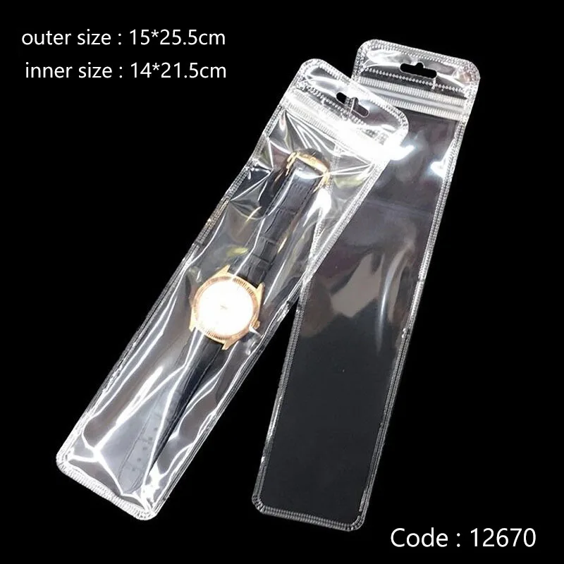 100 шт/партия пластиковая молния упаковка для мобильного телефона аксессуары прозрачный упаковочный пакет для ювелирных изделий/ремесел/мелких предметов Упаковка 9/13 - Цвет: inner size 14x21.5cm