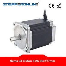 Nema 34 шаговый двигатель 117,0 нм 86x86x мм 4 провода Nema34 шаговый двигатель для ЧПУ мельница лазерный токарный станок маршрутизатор