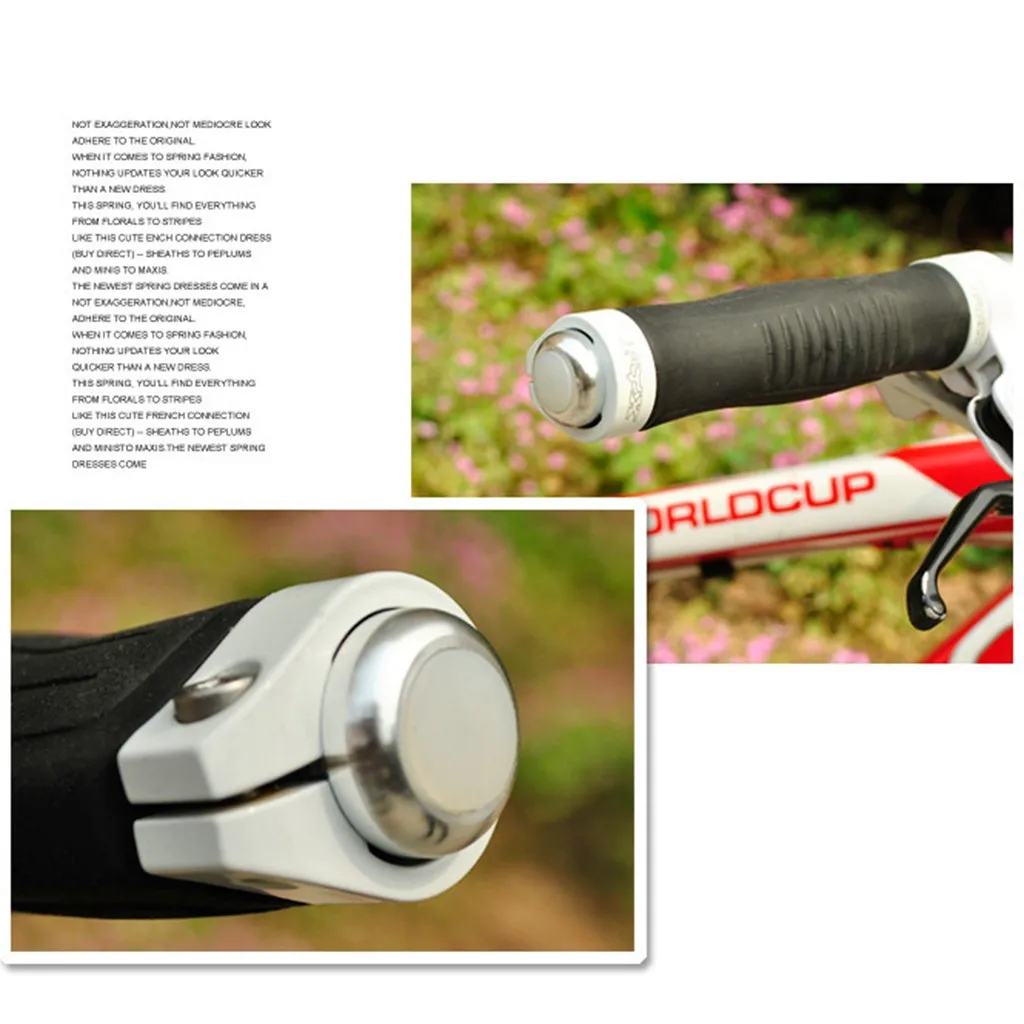 Excellent Bicycle Bike Handle Bar End Plug 2 Mode Red Light LED Warning Safety Lamp 2 lighting modes Alloy plastic increase road safety 6