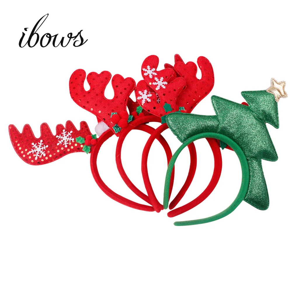

Christmas Reindeer Antler Hair Hoop Christmas Hair Head Bell Red Head Band Buckle For Kids Festival Party Decoration Supplies