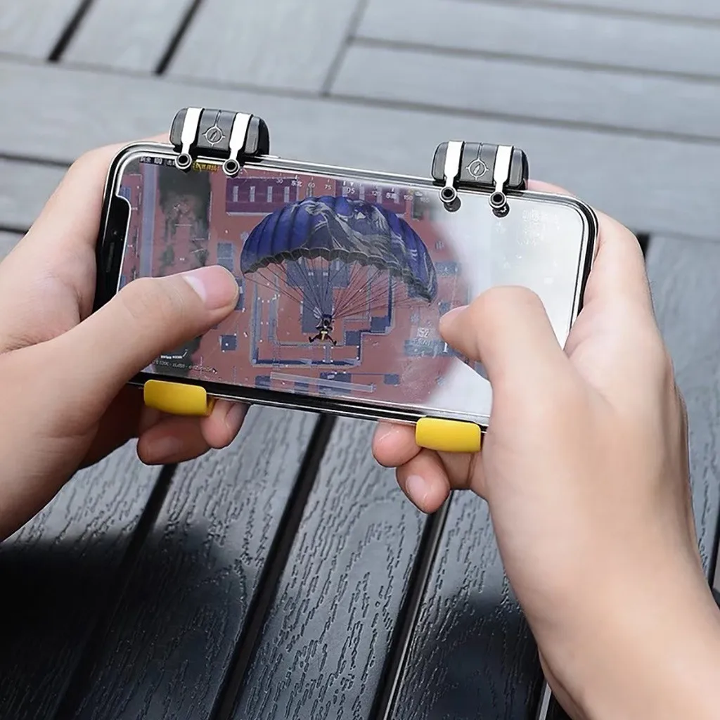  Smart Phone Mobile Gaming Trigger for PUBG Mobile Gamepad Fire Button Aim Key L1 R1 Shooter Pubg Co