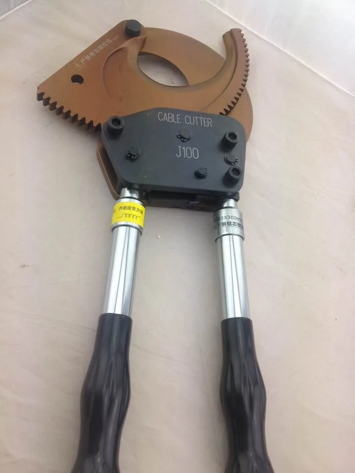 

J100 Ratchet Wire Cutter for Max 100mm or 3*300mm2 armoured Cu/ Al cable