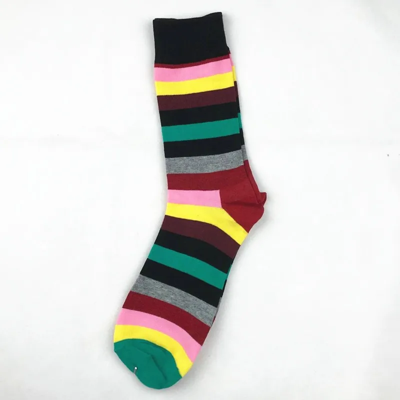 3 пар/упак. высокое качество Professional бренд носки для взрослых забавные счастливые мужские хлопковые носки цветные полосатые носки