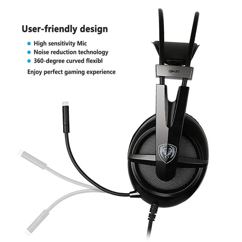 Somic 7 1 объемный звук игровые usb наушники стереогарнитура для игр audifonos над ухом с