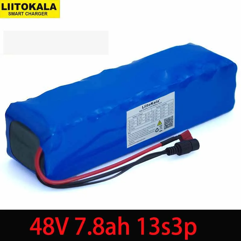 

LiitoKala 48V 7.8ah 13s3p High Power 7800mAh 18650 Battery Electric Vehicle Electric Motorcycle conversion kit bafang 1000w