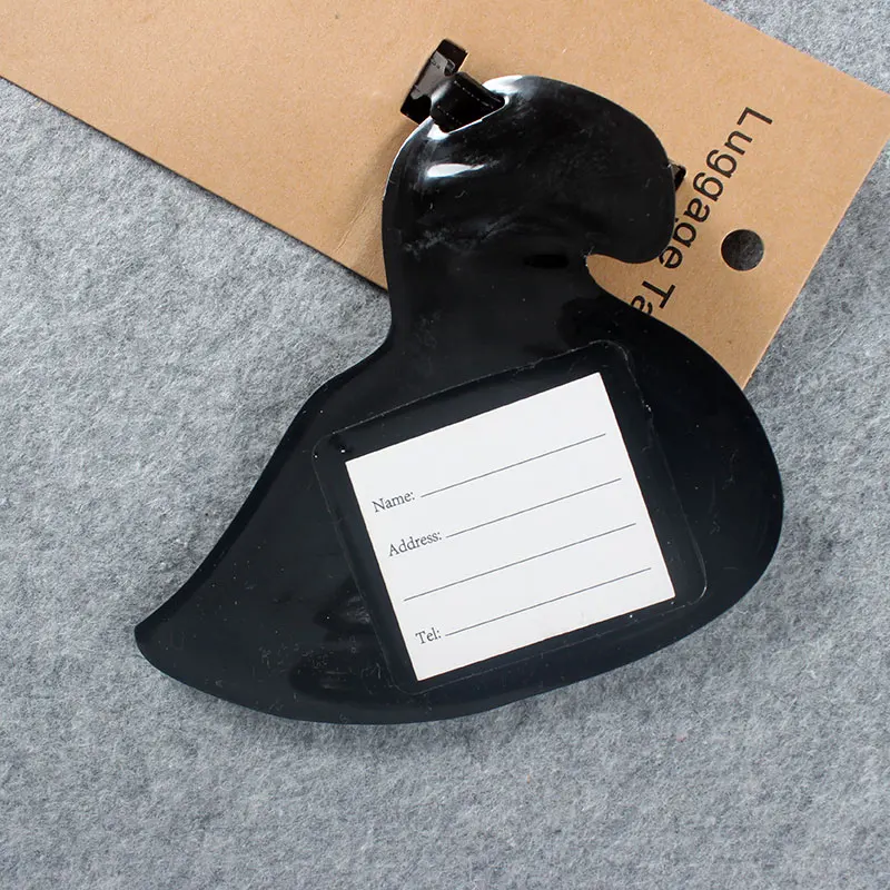 Cute Flamingo Pelican Tavel Accessories Luggage Tag Silica Gel Suitcase ID Addres Holder Baggage Boarding Tags Portable Label