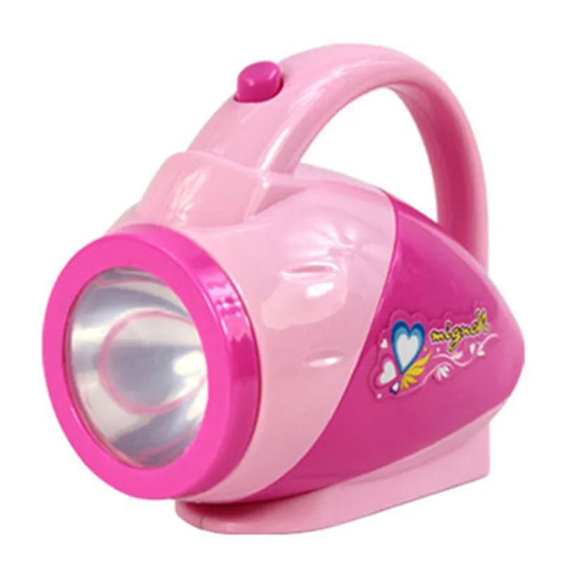 Beste Mini roze zaklamp zaklamp kinderen huis pretend play speelgoed thuis elektrische apparaten speelgoed keuken meubels speelgoed cosplay voor kinderen