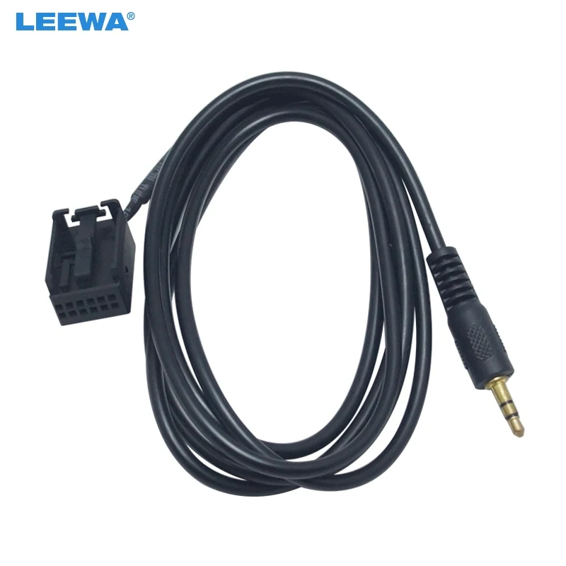 LEEWA 10pcs Car 12PIN Audi Radio 3.5mm AUX-IN Adapter Cable For Opel CD30 MP3 CDC40 CD70 NAVI DVD90 AUX Wire #CA6000 | Автомобили и
