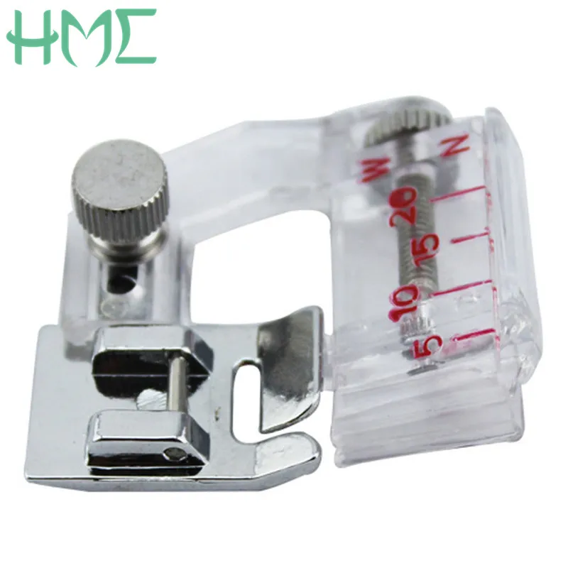 1pcs High Quality Adjustable Bias Tape Binding Presser Foot / Snap On For Brother Sewing Machine