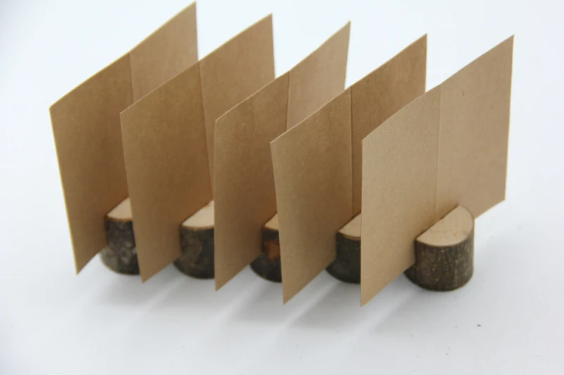 5PCS Wedding Wooden Place Card Holders Rack Decoration Table Numbers Wooden Signs For Party Celebration DIY Direction Signs