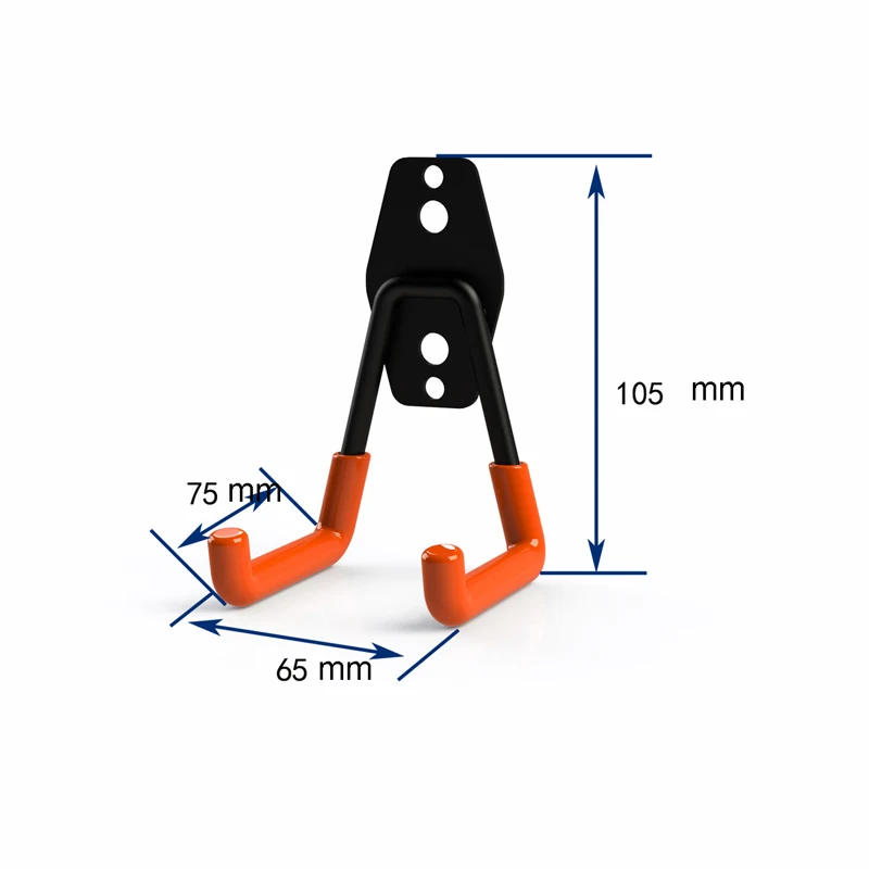 Настенное крепление для гаража, велосипедная вешалка, крюк, сверхпрочные металлические крючки для сада, ванной комнаты, крючки для органайзера, кухонные инструменты для хранения с винтами 25