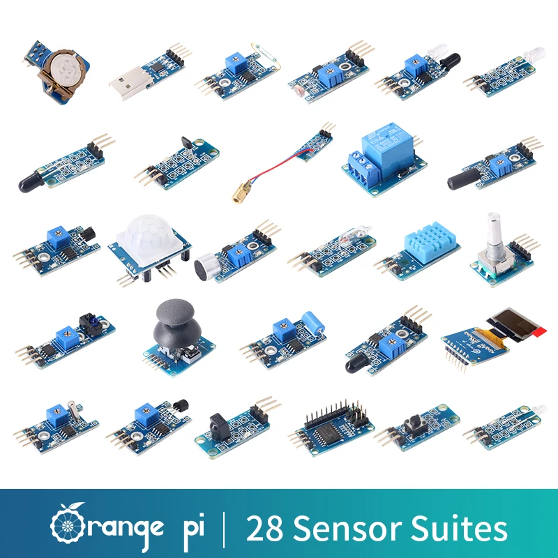 

28pcs/lot Orange Pi SET RTC USB to TTL Obstacle Avoidance module (a package of 28 kinds of module)