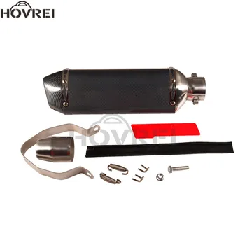 

38-51mm Slip-On Universal Carbon Fiber Exhaust Muffler Pipe Slip For Dirt Bike Street Bikes Scooter ATV Quad