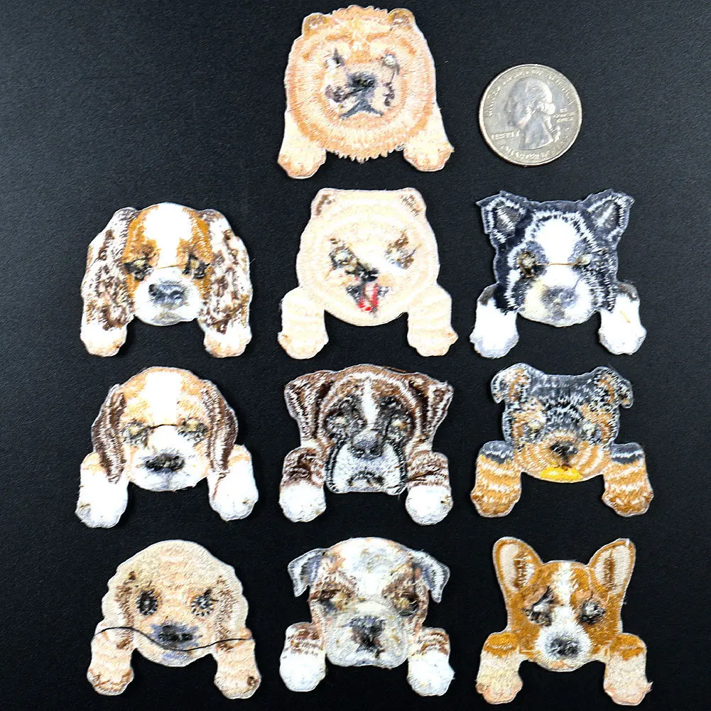 1Pcs New Chihuahua Shiba Dog Husky Patch for Woman Clothing Backpack Decoration Small Applique Iron on Embroidery Patches Badges