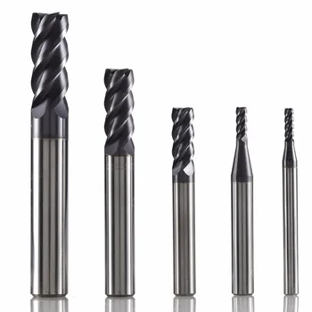 

GM-4E tungsten steel 4 flute square head coated end mill cnc milling cutter cutting tools for metal machining profile HRC45