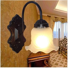 Европейская настенная кровать спальня стена минималистичный черный Кованое железо балкон, отель лестница в прихожей в прихожую, настенный