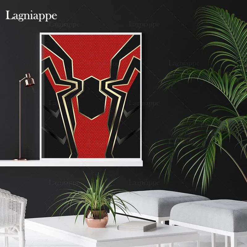 

Iron Spider man suit Marvel Mcu modern Home Kids living Room Bedroom Decor Print Poster Picture Painting Wall Art Canvas