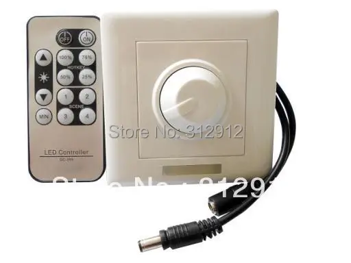 

led IR dimmer,wall-in type,DC12-48V input,4A*1channel output, can used for strip and panel light