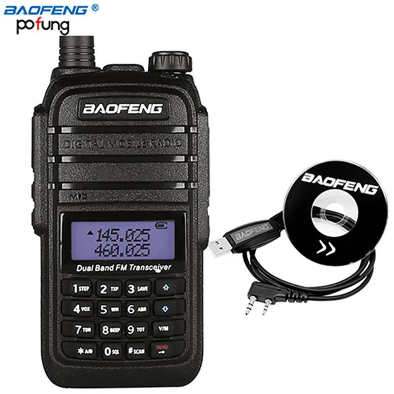 

8W High Power DC7.4V 4800mAh Li-ion Battery 10 km Baofeng UV-B9 Walkie Talkie Dual Band Two Way Ham Radio+ One Programming Cable
