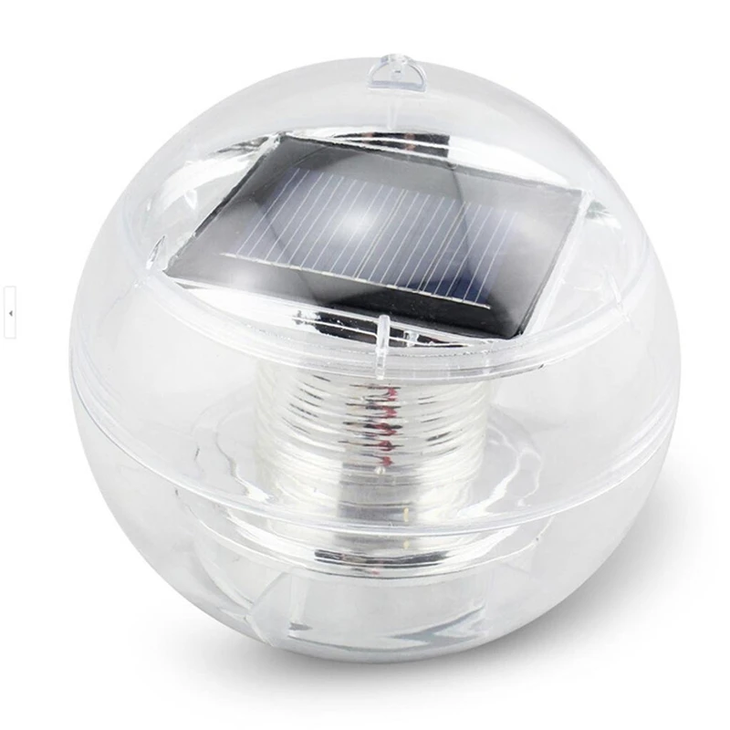 

2pcs/Lot Outdoor Waterproof Garden Solar Floating Light Pool Solar Power Lamp 2V 60mA Color Changeable Night Lights