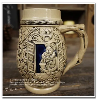 

"Babylon Royal" Bar Special Ceramic Beer Cup Germany Creative Wedding Gift Embossed Coffee Cup