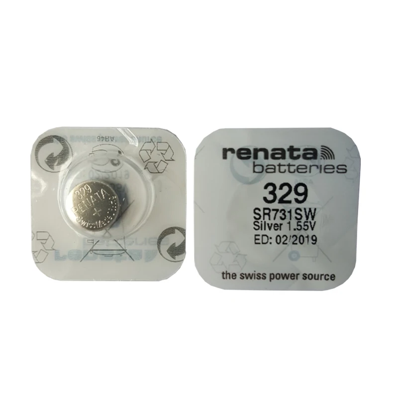 2 шт./лот Renata долговечные 329 SR731SW D329 V329 батарейки для часов|coin cell battery|watch batterycell batteries