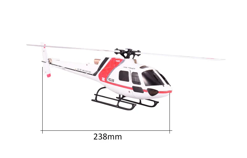 Wltoys XK AS350 K123 6 канальный 3D 6G игрушка с дистанционным управлением Φ RTF передатчиком