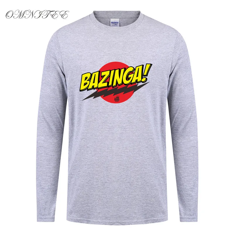 Funny The Big Bang Theory Bazinga Sheldon Mens Short Or Long Sleeve T-Shirt