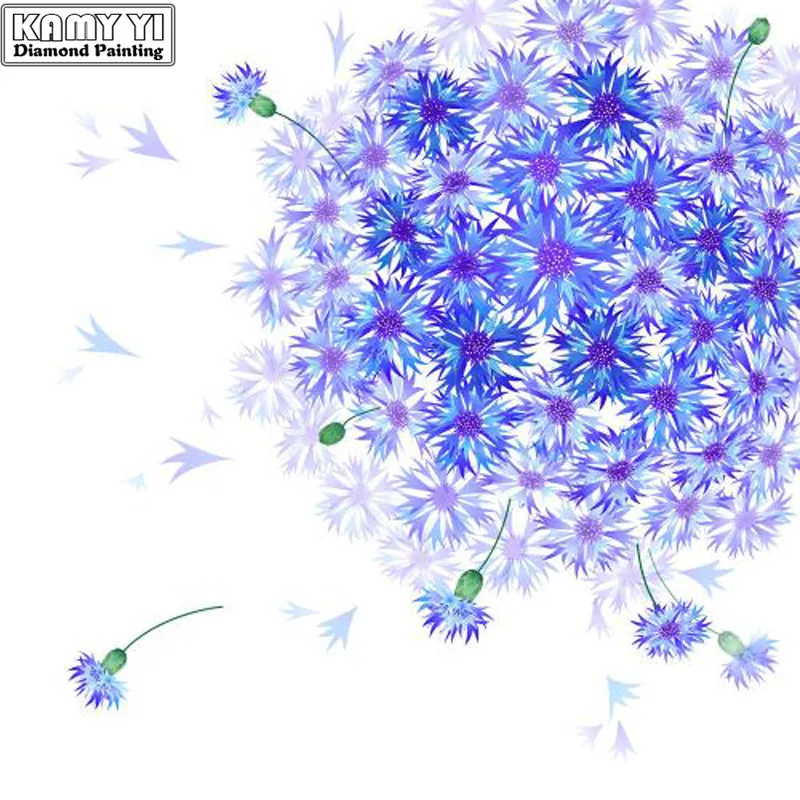 100% Полный 5D Diy Daimond картина искусственный алмаз принт в виде одуванчиков 3D