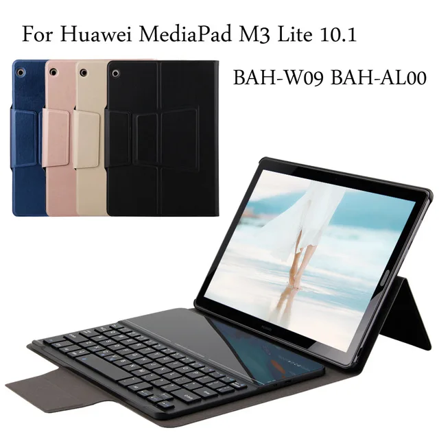 Для Huawei MediaPad M3 Lite 10 1 BAH W09 AL00 Новый чехол книжка из искусственной кожи с
