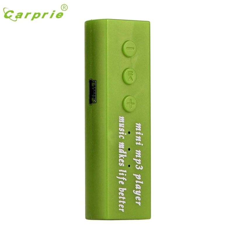 CARPRIE Mp3 плеер мини USB клип цифровой музыкальный Поддержка 16 Гб SD TF карта Apr21