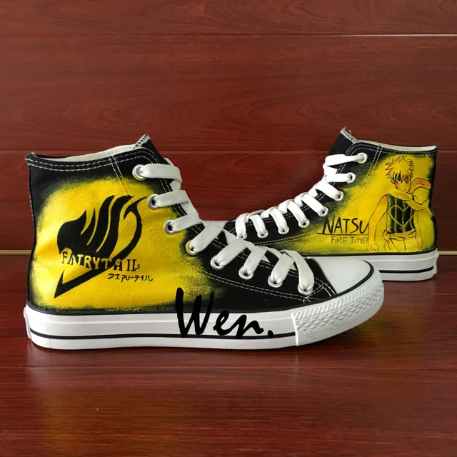 Fairy Tail Wen Hand Painted Unisex Shoes