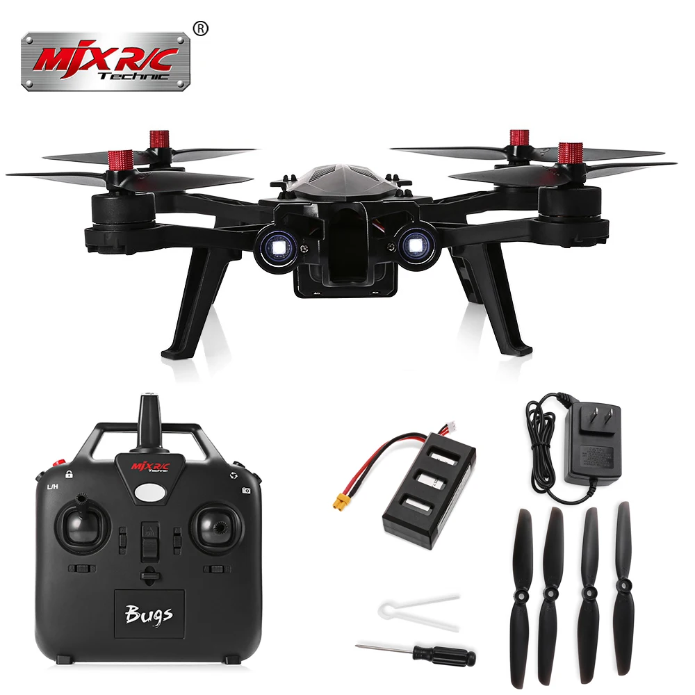 

MJX Bugs 6 B6 RC Drone 2.4G Brushless Motor Racing Quadcopter With HD Camera FPV LED Night Flying Helicopters VS BUGS 3 SYMA X8